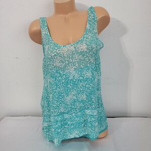 1499  OLD NAVY Aqua Blouse Lined Size Large